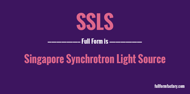 ssls-full-form