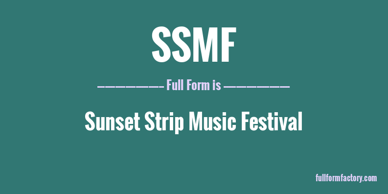ssmf-full-form