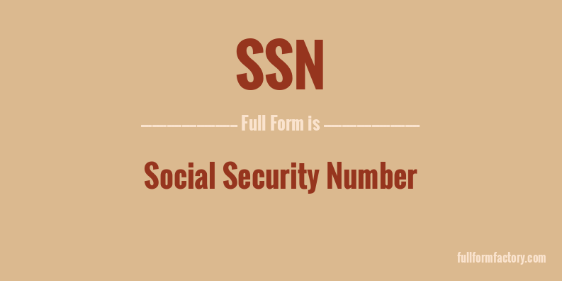 ssn-full-form