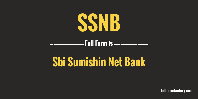 ssnb-full-form