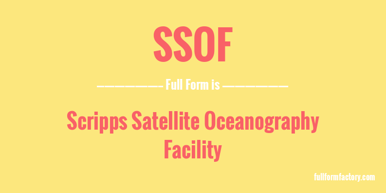 ssof-full-form