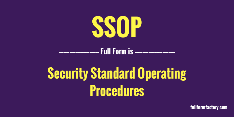 ssop-full-form