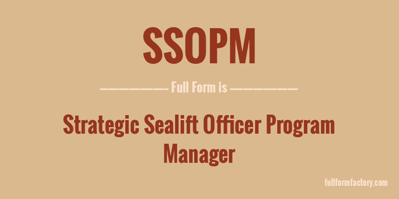 ssopm-full-form