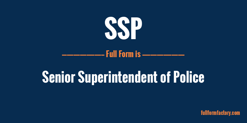 ssp-full-form