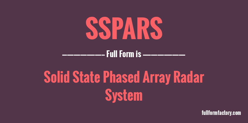 sspars-full-form