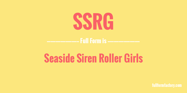 ssrg-full-form