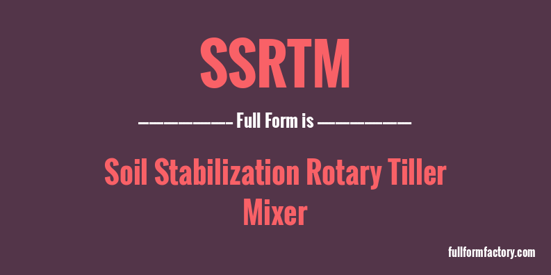 ssrtm-full-form