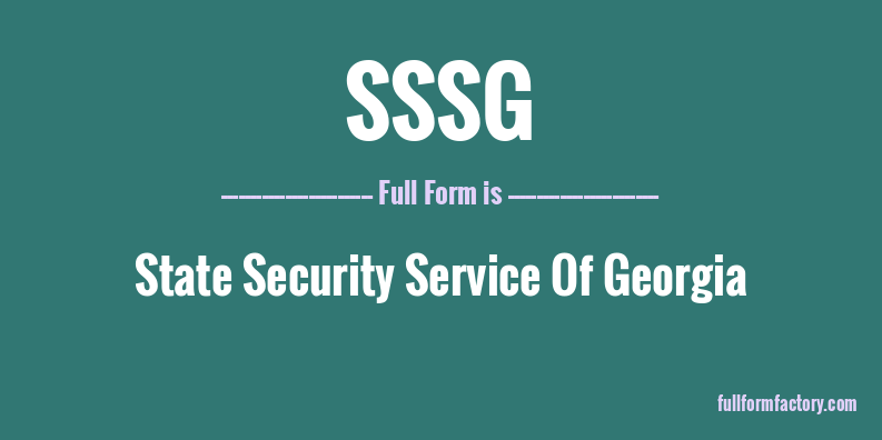 sssg-full-form
