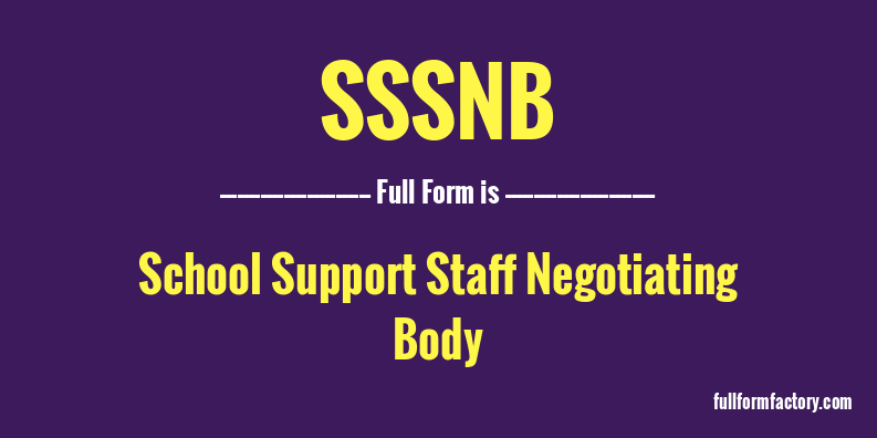 sssnb-full-form
