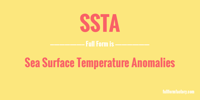 ssta-full-form