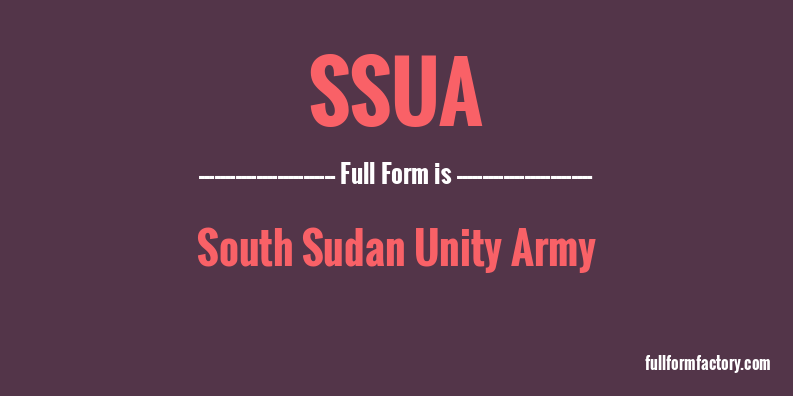ssua-full-form