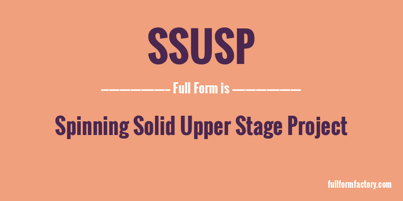 ssusp-full-form