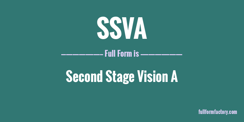 ssva-full-form