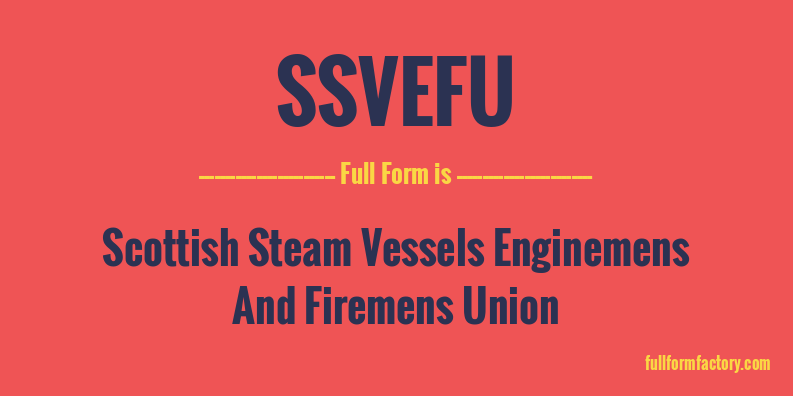 ssvefu-full-form