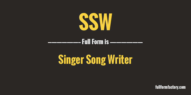ssw-full-form