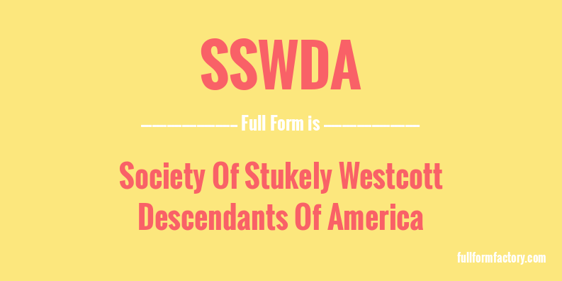 sswda-full-form
