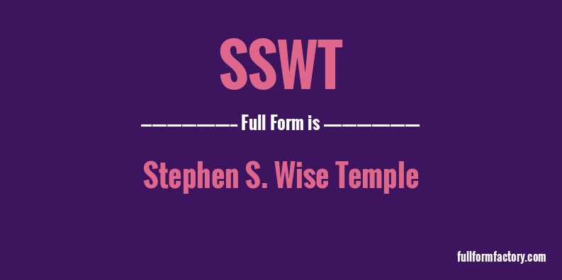 sswt-full-form