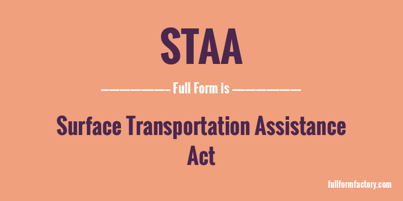staa-full-form