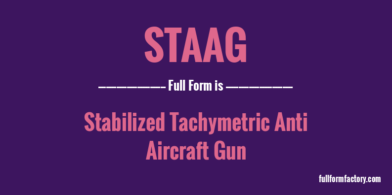 staag-full-form