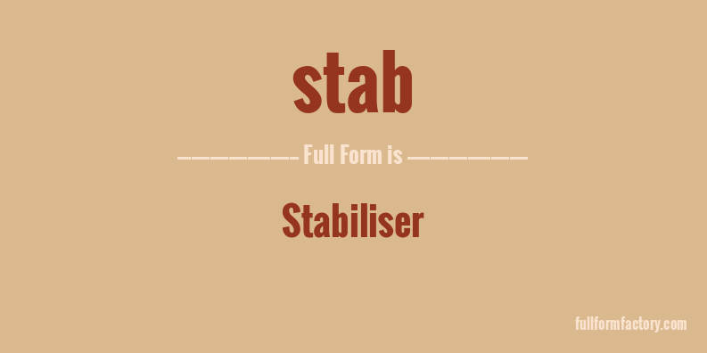 stab-full-form
