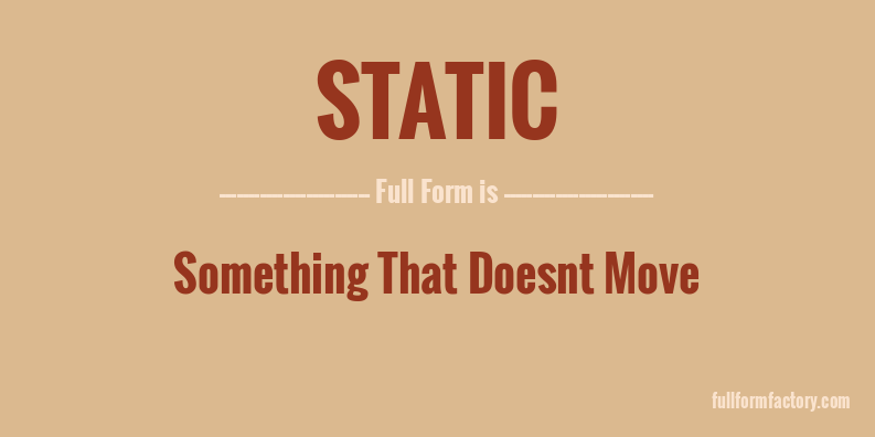 static-full-form
