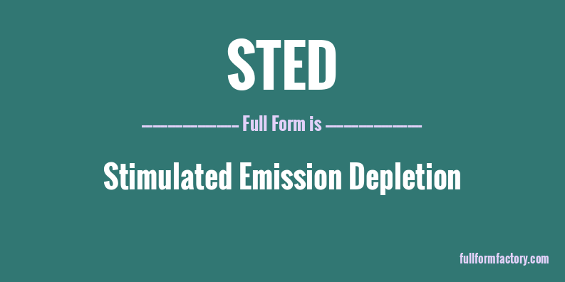 sted-full-form