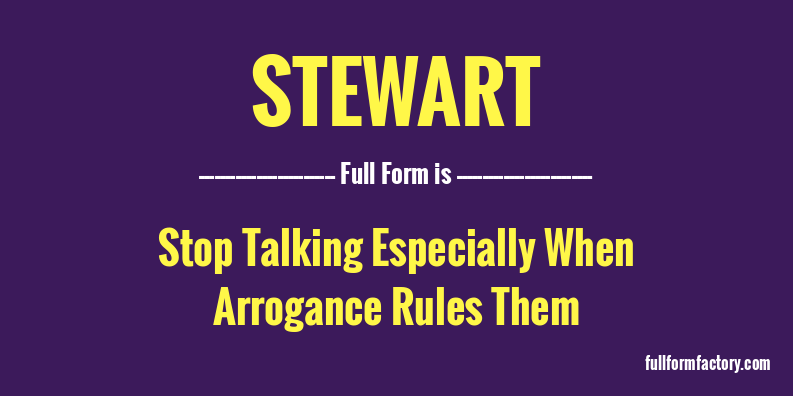 stewart-full-form
