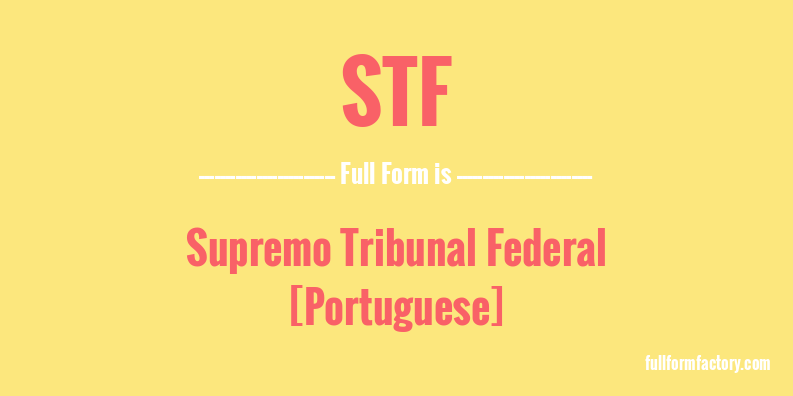 stf-full-form