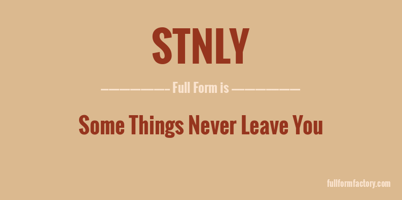 stnly-full-form