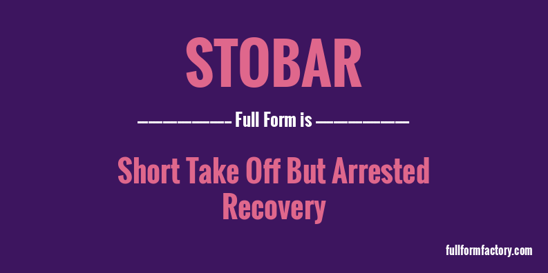 stobar-full-form