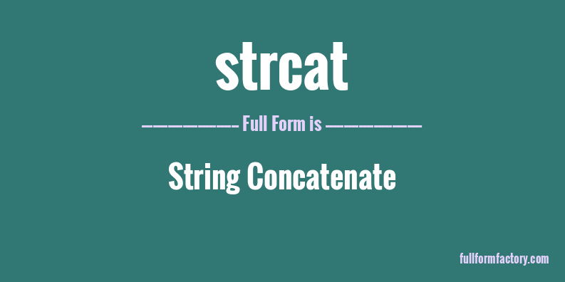 strcat-full-form