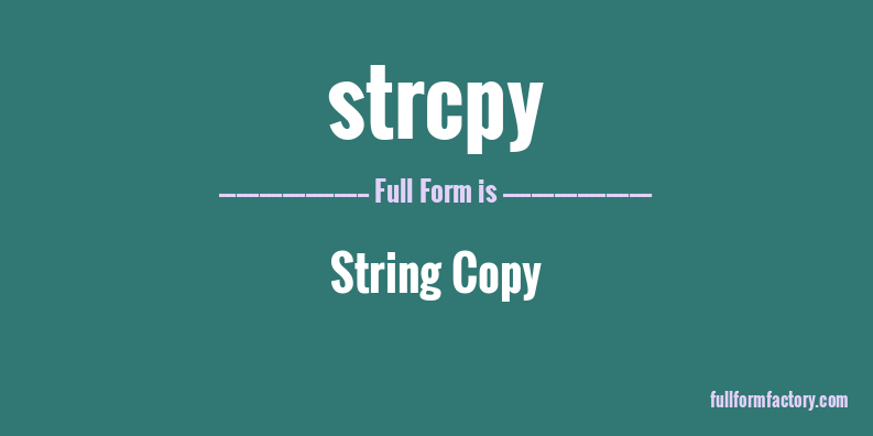 strcpy-full-form