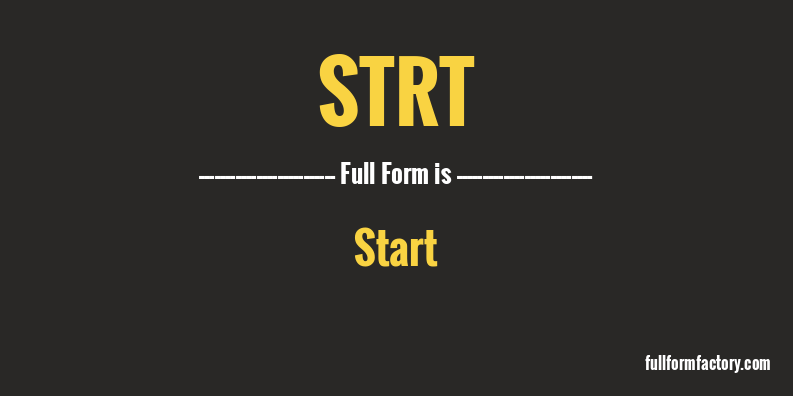 strt-full-form
