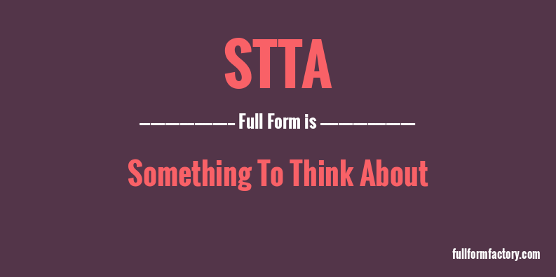 stta-full-form