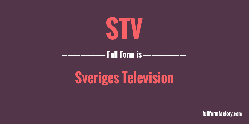 stv-full-form