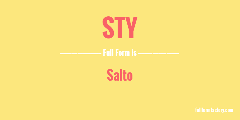 sty-full-form
