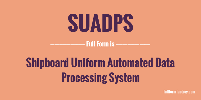 suadps-full-form