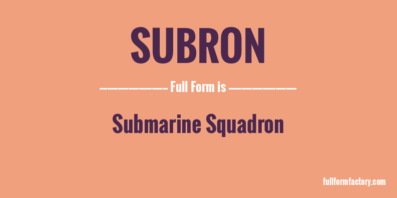 subron-full-form