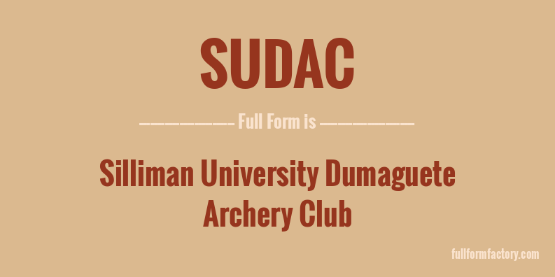 sudac-full-form