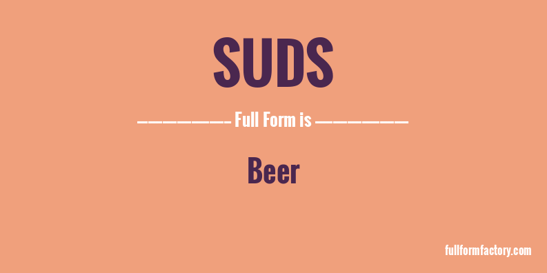 suds-full-form