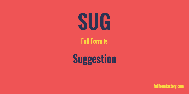 sug-full-form