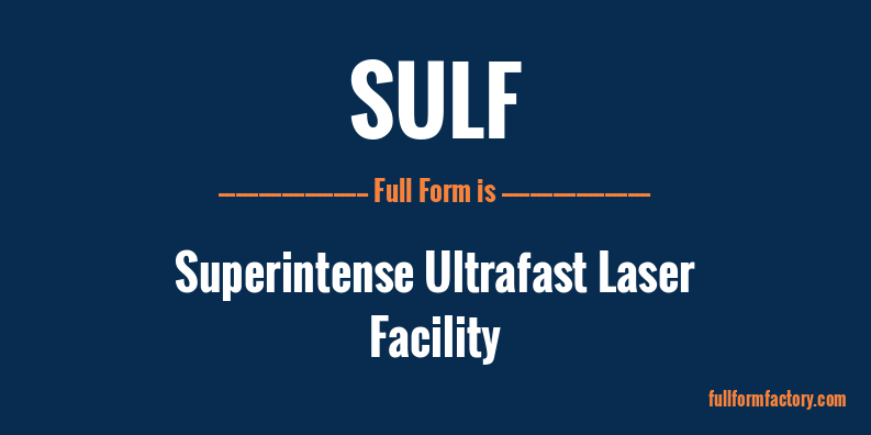 sulf-full-form
