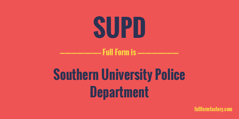 supd-full-form