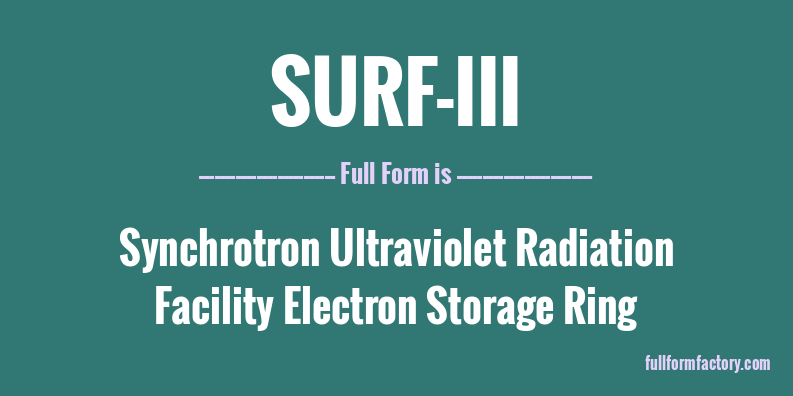 surf-iii-full-form