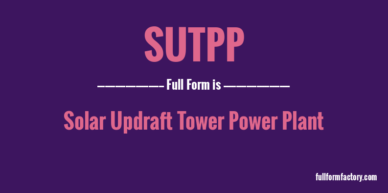 sutpp-full-form