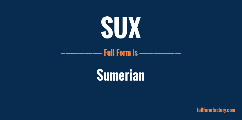 sux-full-form