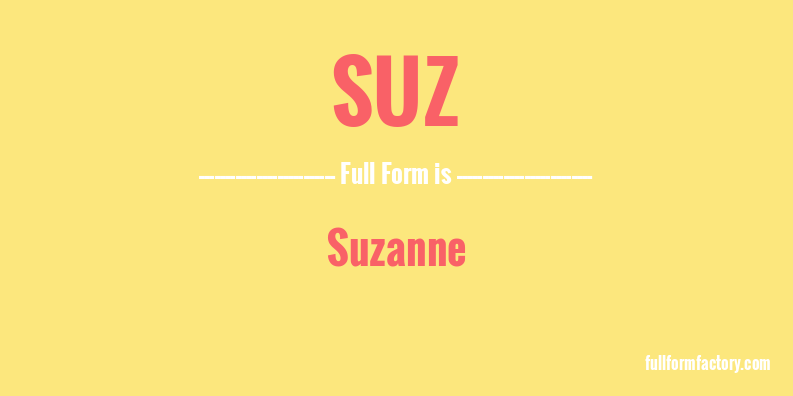 suz-full-form