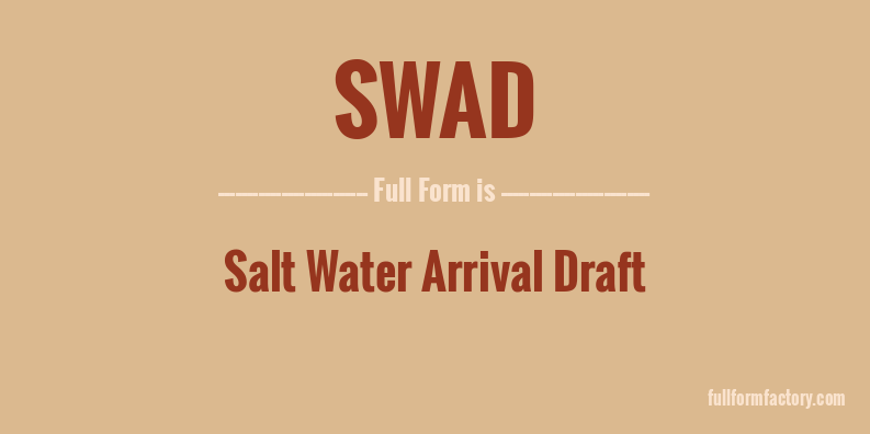 swad-full-form
