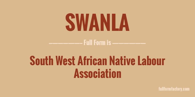 swanla-full-form