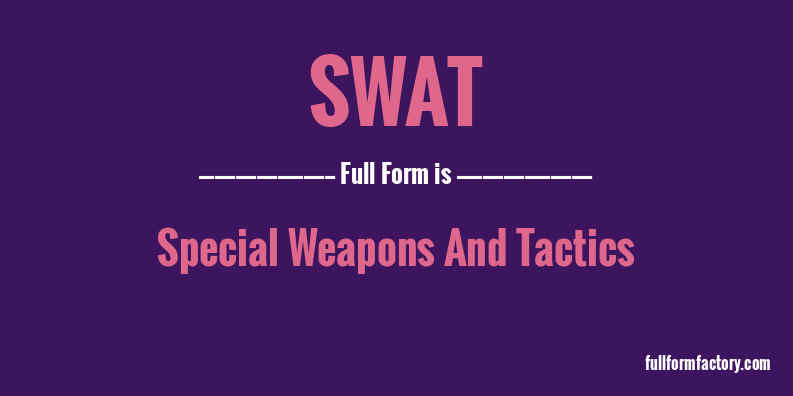 swat-full-form
